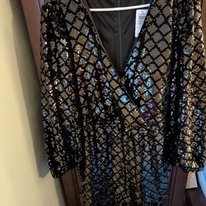 Torrid Black Sequin Dress